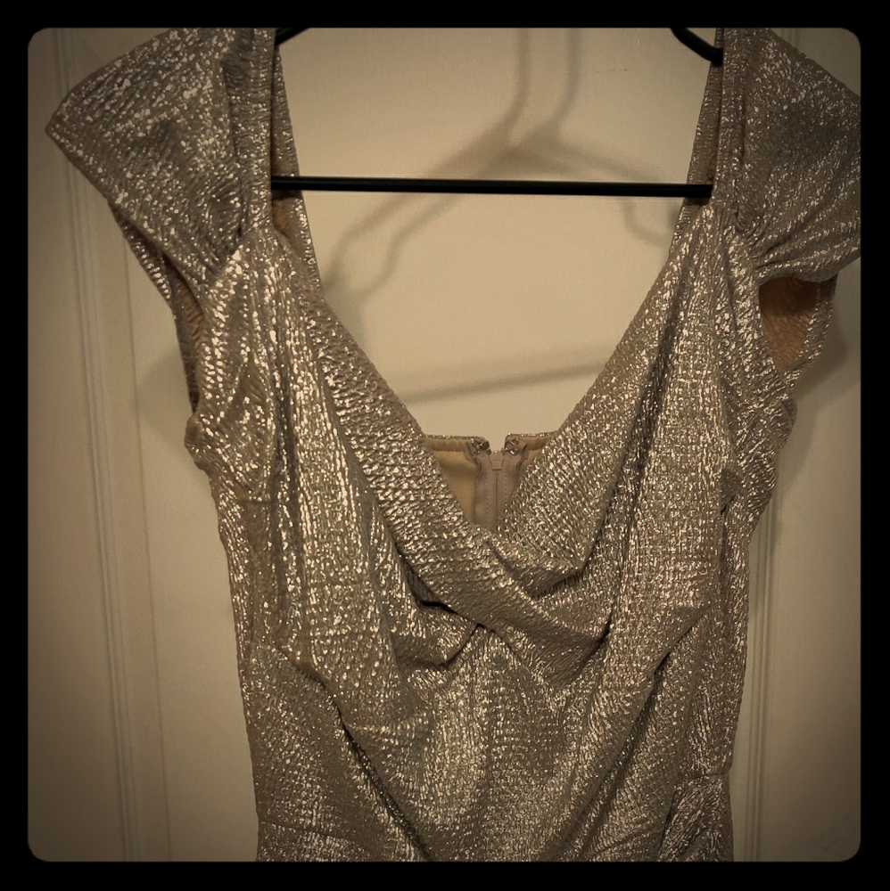Gold wiggle dress